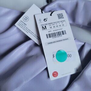 Zara Leather Lavendar Purple Handbag